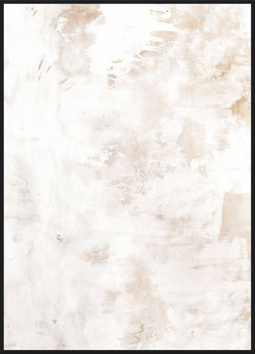 Abstract Art Poster – abstrakte Wandtextur in Creme und Beige, ruhige Struktur