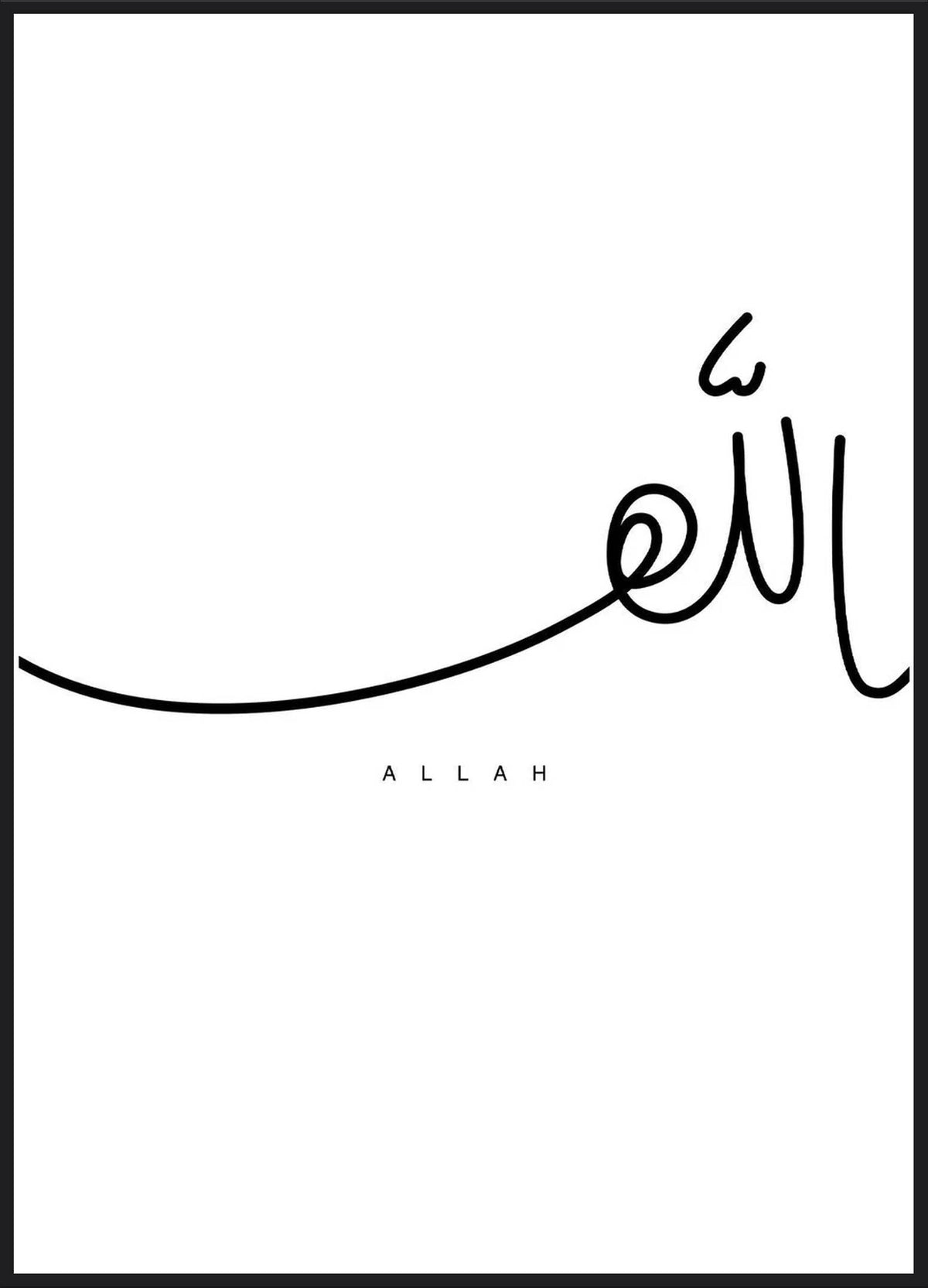 Allah Kalligraphie